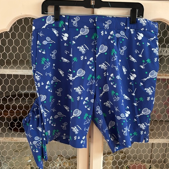 POLO golf shorts nwt 36. Martini Palm tree golf cart tennis racket. Pickle ball